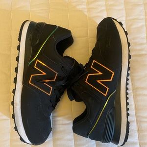New Balance Sneakers Black and Gold